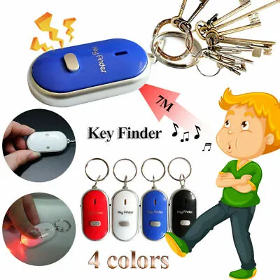 £2.99 • Buy Lost Key Finder Whistle Beeping Flashing Locator Remote Keychain LED Sonic Torch
