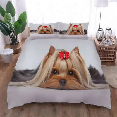 Petal Connection Dog 3D Print Duvet Quilt Doona Covers Pillow Case Bedding Sets • £51.01