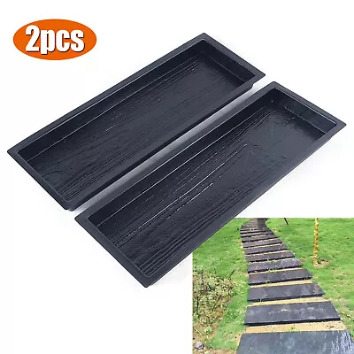 Wood Plank Grain Concrete Paving Stone Molds Stepping Stone Mold For Cement • $17.10