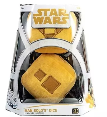 Star Wars Han Solo's Millennium Falcon Yellow Lucky Dice Collectible Soft Plush • $9.95