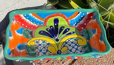 Talavera Mexican Pottery Serving Dish Bowl 10  Excellent Condition Barely Used • $9.99