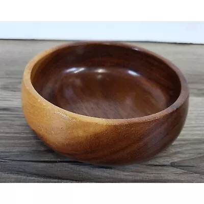 Alii Woods Genuine Monkey Pod Wood Round Bowl Vintage Honolulu • $9.99