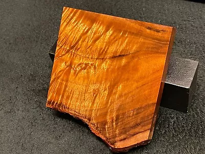 MASTER GRADE Hawaiian Curly Koa Billet Wood:  5.5  X 5  X 0.875  • $50