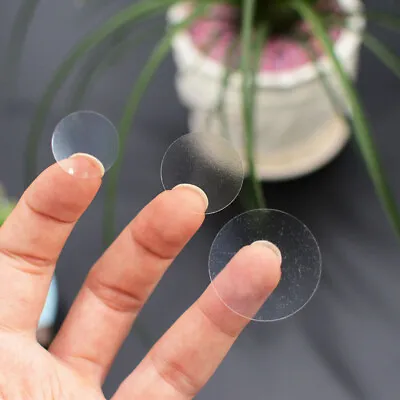 $3.57 • Buy 1 Sheet Round Gloss Clear Dot Transparent Sticker Self Adhesive Label Wafer Seal
