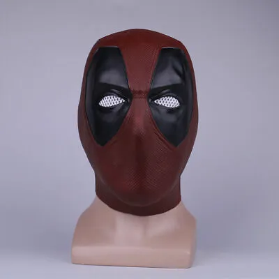 2018 Deadpool 2 Full Head Mask Cosplay X-Men Superhero Helmet Latex Props New • $19.80