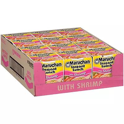 Maruchan Instant Lunch Shrimp Flavor Ramen Noodle 2.25 Oz Pack Of 12 • $9.20