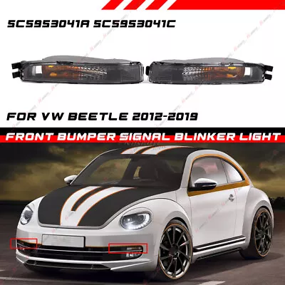 Front Bumper Turn Signal Parking Light Lamp For 2013-2019 VW Beetle W/O Bulbs • $56.99