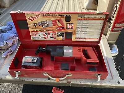 Milwaukee H.D. Power Plus 18V Sawzall W/ Metal Case And 1 Battery. No Charger • $49