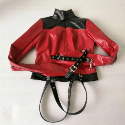 $32.44 • Buy Armbinder Roleplay Restraint Headgear Leather Straight Jacket Halloween Costume