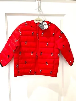 NEW Baby Gap Disney Mickey Mouse Lightweight Puffer Jacket Coat 4T Cold Control • $49.99