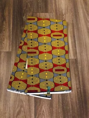 AFRICAN ANKARA FABRIC-6 Yards 100% WAX • $38