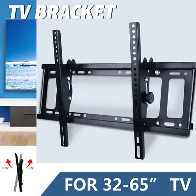 $15.89 • Buy TV Wall Mount Bracket Tilt Slim LCD LED 32 40 42 47 50 55 60 62 65 70 75 Inch