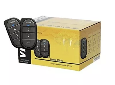 Viper 350 Plus Model 3106V 3-Ch 1-way Car Alarm Keyless Security System 3105V • $239.99