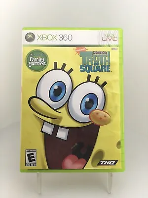 SpongeBob's Truth Or Square (Microsoft Xbox 360 2009) Complete With Manual • $22.99