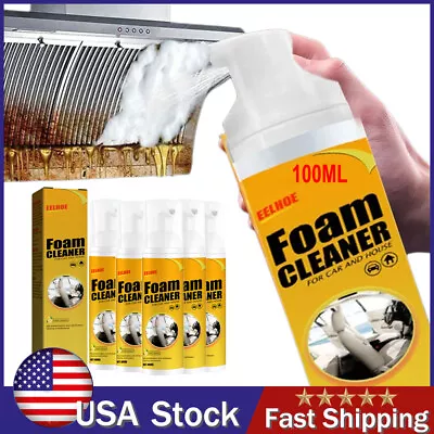 Multi-functional Foam Cleaner Cleaning Spray Powerful Stain Removal Kit 100ML US • $31.99