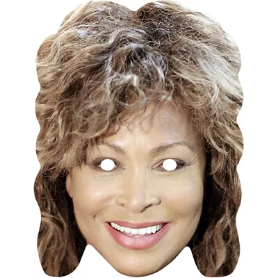 Tina Turner Celebrity Card Face Mask - Ready To Wear - Fancy Dress • £1.45