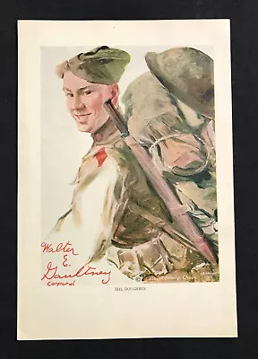 Print World War One Chase Joseph C The Doughboy Corporal Walter E. Gaultney 1919 • $20