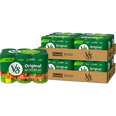$60.35 • Buy (8 Packs Of 6 Cans) V8 Original 100% Vegetable Juice W/ Tomato Juice, 5.5 Oz Can