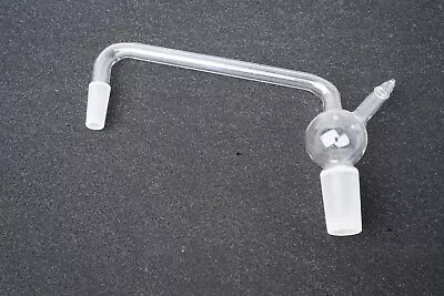 $35 • Buy Pyrex Glass Joint 75° Angle Vacuum Distilling Adapter W/ Side Arm