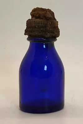 VICK S VA-TRO-NOL Small Cobalt Blue 3  Medicine Bottle/Orig. Stopper Vintage • $6