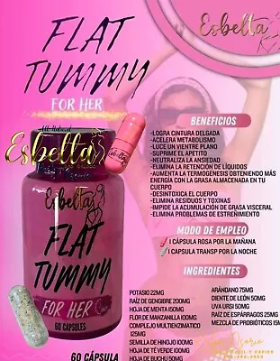 Baja De Peso Rapido Elimina El Apetito Desintoxica Desinflama/Esbelta Flat Tummy • $90