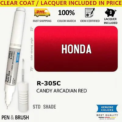 $14.99 • Buy R 305C Touch Up Paint For Honda Red STD SHADE CANDY ARCADIAN RED Pen Stick Scrat