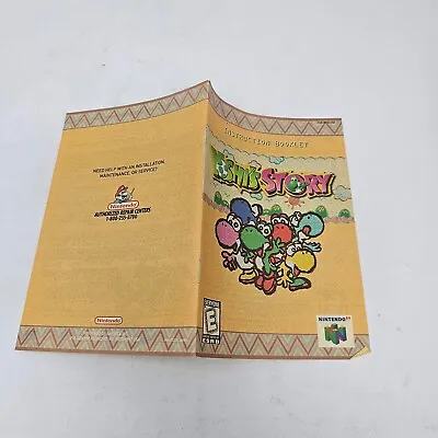 Yoshi's Story N64 Nintendo 64 Manual Instruction Book ONLY - MINT • $19.95
