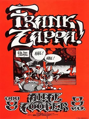 1972 Frank Zappa Concert NEW Metal Sign 24 X30  USA STEEL XL Size 7 Lb • $129.88