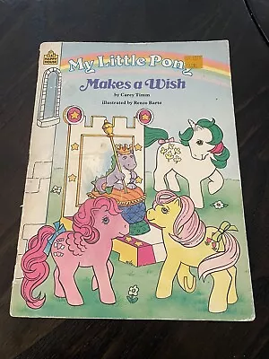 Vintage My Little Pony Makes A Wish Book 1986 Hasbro • $5