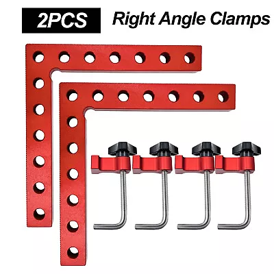 90 Degree Positioning Squares Right Angle Clamp  5.5  X 5.5  Red Corner Clamps • $22.99