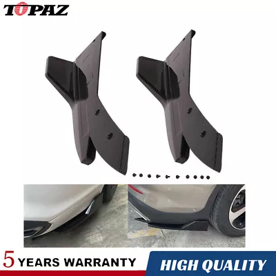 2 X Car Rear Bumper Spoiler Lip Angle Splitter Diffuser Winglet Body Side Skirt • $25.64