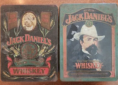 Two Antique Jack Daniels Collectors Tin Poker Chip Set Glasses Whiskey  • $25