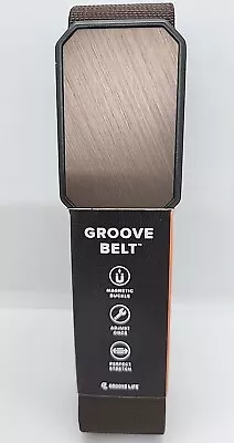 NEW Groove Life Adjustable Web Belt With Magnetic Buckle Walnut/Brown XL 41 -50  • $59.99