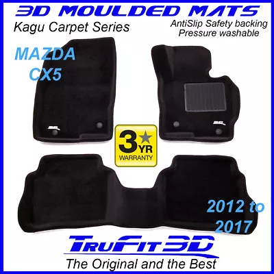 Fits Mazda CX5 CX-5 2012 - 2/2017 KE Genuine 3D Black Carpet Floor Mats  • $175