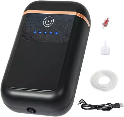 Silent Air Pump For Aquarium Fish Tank Aerator 5-100 Gallon Lithium Battery USB  • $22.99