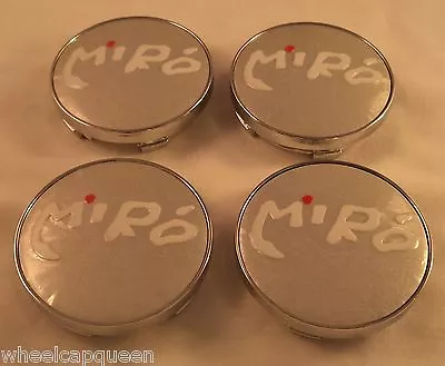 Miro Wheels Chrome /Silver Custom Wheel Center Caps Set Of 4 # 106-3 NEW! SMALL! • $125