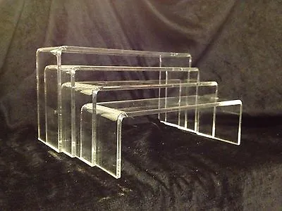 5 Mm Acrylic Perspex Clear Cabinet Risers /display Bridges Set Of 4  ...new  • £18.25