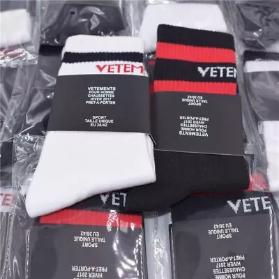 VETEMENTS Sexual Fantasies Men's Socks - Black - One Size - Free Shipping • $9.90