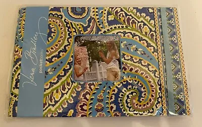 New Vera Bradley Capri Blue Paisley  Photo Brag Book 4 X 6 New Pocketbooks • $12