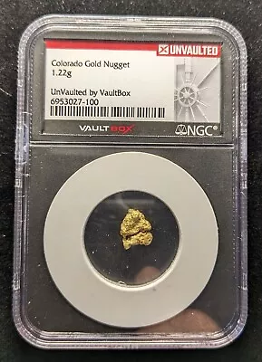 Unvaulted NGC Colorado Gold Nugget 1.22g VaultBox • $195