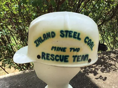 Vintage Coal Mine Rescue Helmet 1979-1985 Inland Steel MSA Comfo Cap Hat • $199