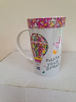 Maxwell Williams Follow Your Dreams Mug Tall 300ml 12.5cm New Ex Con • £6.99