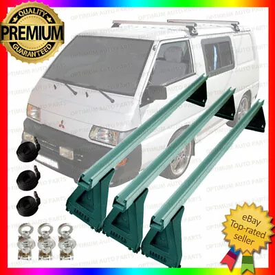 3 X Aluminium Heavy Duty Roof Racks Bars To Suit Mitsubishi Express 1981-2013 • $208