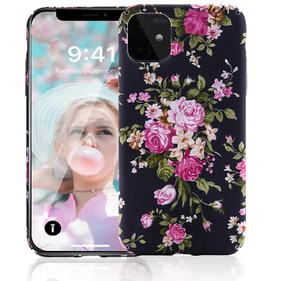 $8.54 • Buy Women Girls Fashion Flower Phone Cases For IPhone 11 12 Pro Max XR XS Shockproof