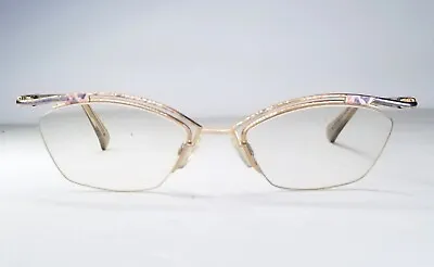 Cazal Vintage Half Rim Gold Eyeglass Frame Germany • $58