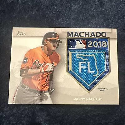 2018 Topps - MLB Spring Training Logo Patch #STP-MM Manny Machado   • $4