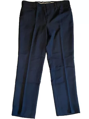 Vintage Mesquite Niver Western Wear Cowboy Pants 40x32 Navy Made In USA • $24.99