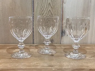 Set Of 3 ~ Villeroy & Boch 5 1/2  Bernadotte Clear Crystal Claret Wine Glasses • $99.99