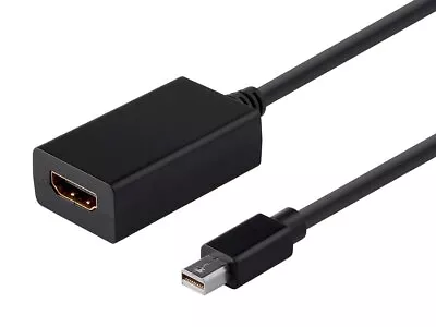 Monoprice Mini DisplayPort 1.1 To HDMI Adapter - Black With Audio Support • $10.98
