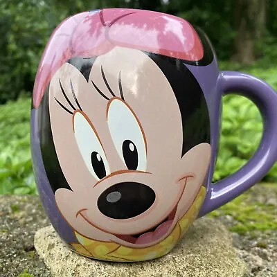 Disney Parks Minnie Mouse SWEET Coffee Tea Milk Mug Cup Large Purple EUC • $10